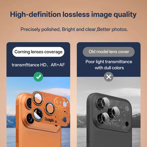 Protection d'écran en verre trempé 2.5D 9H en gros 2025, anti-traces de doigts, anti-rayures, coque arrière en alliage d'aluminium mat pour - Product Image 4