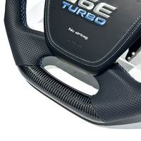 Volant de voiture en fibre de carbone LED avec couvre-klaxon en cuir, pour les modèles Ford XR6 FG Mk2 Ford Falcon, personnalisation disponible