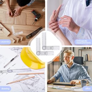 Plastik gonyometresi temizle hızlı açı İletki açı bulucu cetvel okul ofis ölçüm çizim öğrenciler için çalışmak - Product Image 3