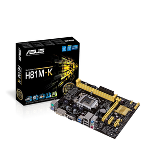 เมนบอร์ด H81M-K,LGA 1150 ราคาสุดคุ้ม สำหรับคอมพิวเตอร์ตั้งโต๊ะ พร้อมช่องใส่แรม DDR3 สองช่อง - Product Image 1