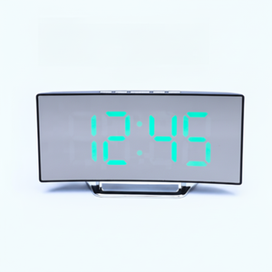 Reloj de Espejo LED Moderno, Reloj Despertador Digital con Pantalla de Temperatura, Función de Repetición, Reloj de Mesa Rectangular de Plástico, Decoración del Hogar - Product Image 1