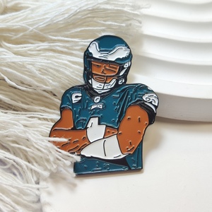 עיצוב מותאם אישית זהב לבן תג בד סיכות מותאם אישית לוגו מתכת סיכת אמייל רך - Product Image 3