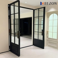 Fabricant de portes patio extérieures en aluminium à cadre fin de luxe DEEZON, double vitrage trempé, style français