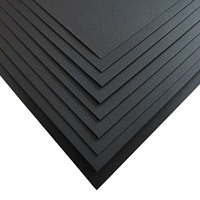EUDR Virgin Wood Pulp Black Cardboard High Stiffness Paperboard for Hot Stamping UV Embossing Packaging Box & Hangtags