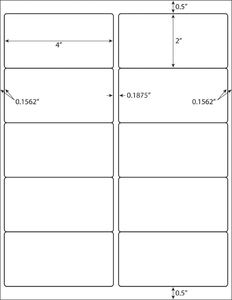 Étiquettes d'<span class=keywords><strong>adresse</strong></span> auto-adhésives blanches A4 découpées à l'emporte-pièce Étiquettes postales vierges sans bois pour étiquettes d'emballage en demi-feuille FBA 2UP 6UP 30UP - Product Image 4