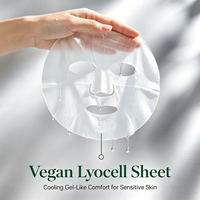 Masque en tissu rafraîchissant OEM pour la protection et la réparation de la barrière cutanée, soin apaisant post-traitement pour peaux stressées et irritées