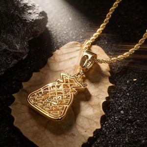 Nuovo Modello di Ciondolo a Forma di Borsa di Dollari USA per <span class=keywords><strong>Uomo</strong></span>, Impreziosito con Zirconi, Collana Trendy Hip-hop Dorata - Product Image 5
