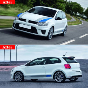 Kit Carrozzeria Stile WRC di Alta Qualità per <span class=keywords><strong>Volkswagen</strong></span> VW <span class=keywords><strong>Polo</strong></span> 2010-2017, Paraurti Anteriore e Posteriore, <span class=keywords><strong>Accessori</strong></span> Auto - Product Image 5