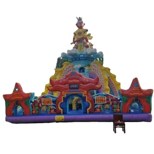 Fête de famille <span class=keywords><strong>anniversaire</strong></span> aire de jeux intérieure gonflable jeux de <span class=keywords><strong>jeu</strong></span> souples grand trampoline de rebond toboggan-grand plaisir à prix - Product Image 2