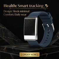 Bracelet intelligent sans écran, moniteur de fréquence cardiaque ECG, étanche IP68, moniteur d'activité physique, rappel d'appel pour Android