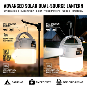 Nueva Linterna LED Solar de Alta Eficiencia para Camping - Resistente al Agua y de Larga Duración para Exteriores - Product Image 3