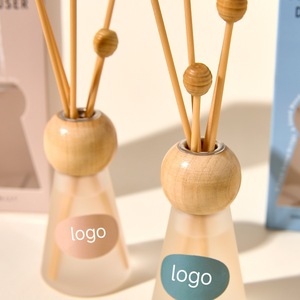 Creative Flameless Aromatherapy <b>Diffuser</b> 50ml Cone Shaped Glass Bamboo <b>Sticks</b> For Home Decor - Product Image 1