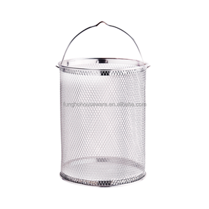 Marmite Profonde en Acier Inoxydable 304 avec Grille Filtrante, Passoire pour Asperges et Pâtes, Poêle à Frire, Marmite à Soupe et à Bouillon - Product Image 3