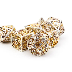 Conjunto Colecionável de Jogo de Tabuleiro em Metal com <span class=keywords><strong>Design</strong></span> de Dragão Branco Dourado, Brinquedo Promocional para Presente - Product Image 4