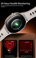 Montre connectée M100 avec carte SIM 4G, caméra 5MP, écran AMOLED 2,4 pouces, 3+32 Go, jeux, fréquence cardiaque, santé, fitness, 5G Full Netcom, Android, GPS