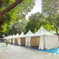 Tonnelle Pagode en Aluminium Étanche à Installation Rapide 3x3 4x4 5x5 pour 5 Personnes, Tente d'Événement Extérieur à Vendre