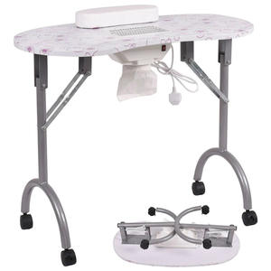 Mesa tecnológica de manicura móvil para el hogar, Spa, salón de belleza, uso de lámpara de uñas de <span class=keywords><strong>Gel</strong></span> incluida, mesa de manicura profesional - Product Image 4