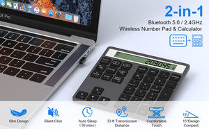 Clavier numérique portable fin et compact à 34 touches pour la comptabilité financière, Bluetooth, clavier numérique sans fil 2,4 G avec calculatrice intégrée - Product Image 4
