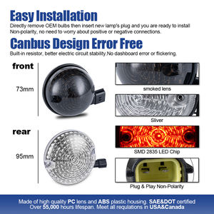 Kits de mise à niveau de feux avant, feux arrière, feux antibrouillard LED pour <span class=keywords><strong>Land</strong></span> <span class=keywords><strong>Rover</strong></span> 90/110 <span class=keywords><strong>Defender</strong></span> 1983-2016, 10x - Product Image 2