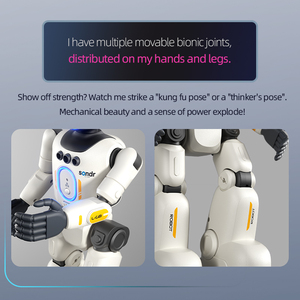 <span class=keywords><strong>Robot</strong></span> éducatif télécommandé en plastique AJB TOYS avec fonctions de chant, de danse, de marche, articulations mobiles et roues Mecanum - Product Image 4