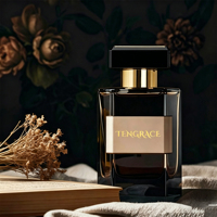 Flacon de parfum vide de haute qualité 30ml 50ml 100ml Boîte de parfum noire Emballage Flacon pulvérisateur de parfum unique