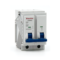 Disjoncteur miniature Etechin ETM12 6KA Certificat Kema 1P 2P 3P