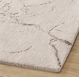 Tapis en laine et viscose à poils longs, motif abstrait, design moderne, tufté à la main, rembourré, doux, grande surface, pour salon - Product Image 4