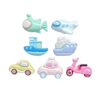 Mini breloques en résine : Taxi, véhicule, avion, voiture – Accessoires en résine plastique pour nail art et décoration capillaire