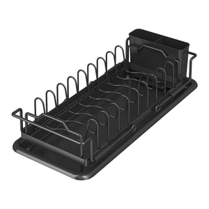 Escurridor de Platos 2 en 1 Expandible para Fregaderos con Bandeja de <span class=keywords><strong>Silicona</strong></span> y Soporte para Cubiertos, Ideal para Encimeras de Cocina - Product Image 1