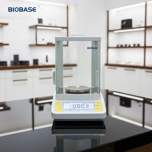 Electromagnetic Sensor Precision Balance 410g X 0.001g - BIOBASE BP4103B with RS232C for Printer/PC