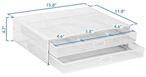 Best Supplier Metal Mesh Desk <b>File</b> Stationery <b>Organizer</b> Monitor Stand Riser Desk Drawer <b>Organizer</b> - Product Image 3