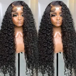 Perruque Swiss Hd Lace Front Wig ondulée 32 pouces, cheveux humains, perruque vietnamienne crue, cheveux naturels, 180% 200%