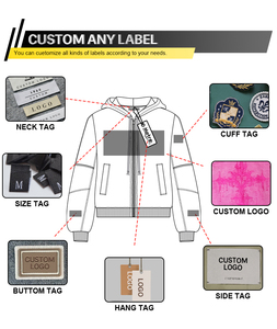 เสื้อฮู้ดดี้ผู้ชายผ้าฝ้ายแท้ 100% สีพื้น ตัดเย็บด้วยด้ายตัดสี OEM แบบห้าเส้น สีขาว ขายส่ง - Product Image 4