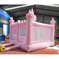 Nouveau design Maison rebondissante rose videur gonflable pour fête de mariage Château gonflable commercial pour les filles