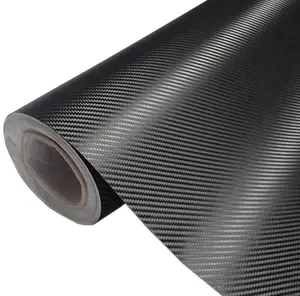 3D 5D 6D Sợi Carbon Bọc Bóng Bong Bóng Miễn Phí Dễ Dàng Cài Đặt Xe Vinyl Warp