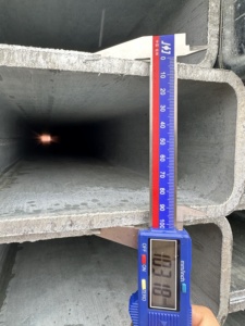 <span class=keywords><strong>Tube</strong></span> en acier galvanisé à chaud ERW Q195-Q345, section creuse carrée et <span class=keywords><strong>rectangulaire</strong></span>, norme ASTM/JIS, 50x25 pour supports - Product Image 4