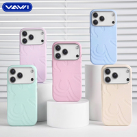 Coque Originale VAWI V-S01 en Silicone Liquide pour iPhone 17 16 15 14 Pro Max avec Anneau Magnétique