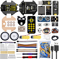 Robot Voiture de Football Multifonction Keyestudio Beetlebot 3-en-1 avec Évitement Automatique d'Obstacles pour l'Éducation STEM et Arduino