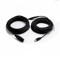 Câble d'extension actif USB 2.0 long de 5 à 30 m avec charge rapide 3A, conducteurs en cuivre pur, gaine en PVC et blindage en feuille pour ordinateur