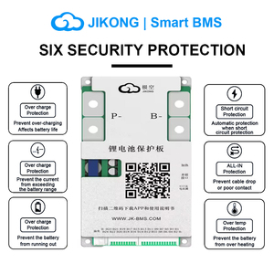 Jikong JK BMS เวอร์ชัน V20 BMS, BMS 8S-24S BT จอแสดงผลแบบแอคทีฟ40-200A 0.6A 2A สำหรับ li-ion/LiFePo4 /lto Battery BMS DISPLAY - Product Image 2