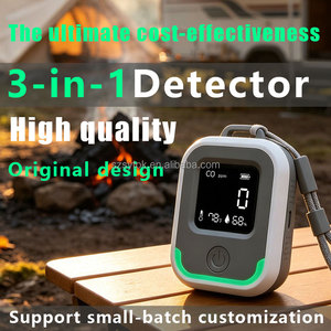 Détecteur de monoxyde de carbone portable haute capacité 3-en-1 HUDUN HD-600, <span class=keywords><strong>alarme</strong></span> CO rechargeable au lithium, étanche IP65, pour usine - Product Image 1