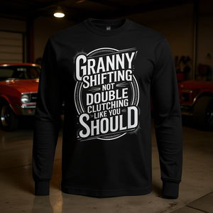 Camiseta de manga larga Granny Shifting con cita de Fast Muscle Car - Product Image 3