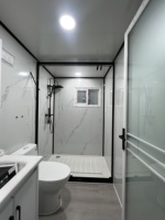 Kit de maison extensible en conteneur 20FT/30FT/40FT, maison préfabriquée avec fenêtres et portes (BLANC, 20FT)