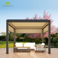 Maison moderne facile à assembler, pré-assemblée, Villa de luxe préfabriquées en Aluminium, Pergola étanche pour l'extérieur, Kit à vendre