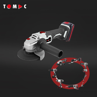 TOMAC 20V Meuleuse d'angle sans fil sans balais de 125mm, certifiée CE, outil électrique professionnel pour couper, meuler et polir