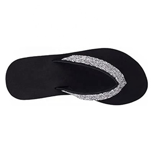 Nicecin piattaforma <span class=keywords><strong>da</strong></span> <span class=keywords><strong>donna</strong></span> infradito strass supporto per arco comodo cuscino morbido infradito con zeppa <span class=keywords><strong>sandali</strong></span> infradito estivi - Product Image 4