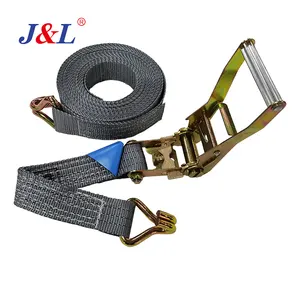 JULI 2" ratchet strap cargo lashing 1T 2T 3T 4T 6T 8T WLL customized 25mm 38mm 50mm rachet tie down for cargo lashing belt