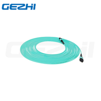 Kabel Jumper Serat Optik Multimode MPO OM3 Kecepatan Tinggi untuk Interkoneksi Jaringan Pusat Data 10G 40G
