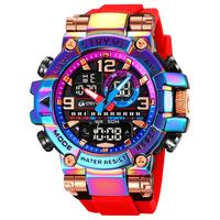 STRYVE 8025 Montre Homme Numérique-Analogique Double Mouvement Étanche Montres Mode Rue Fête Style Sport Montre Homme