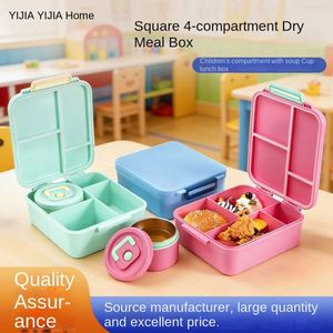 Lonchera Infantil de Plástico PP de Grado Alimenticio, Doble Hebilla Sellada, Antideslizante, Almacenamiento al Vacío, Personalizable, Portátil y Multifuncional - Product Image 4